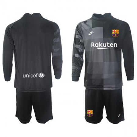 FC Barcelona Målmand Børn Udebane Fodboldsæt 2021-22 L/S (+ Korte bukser)